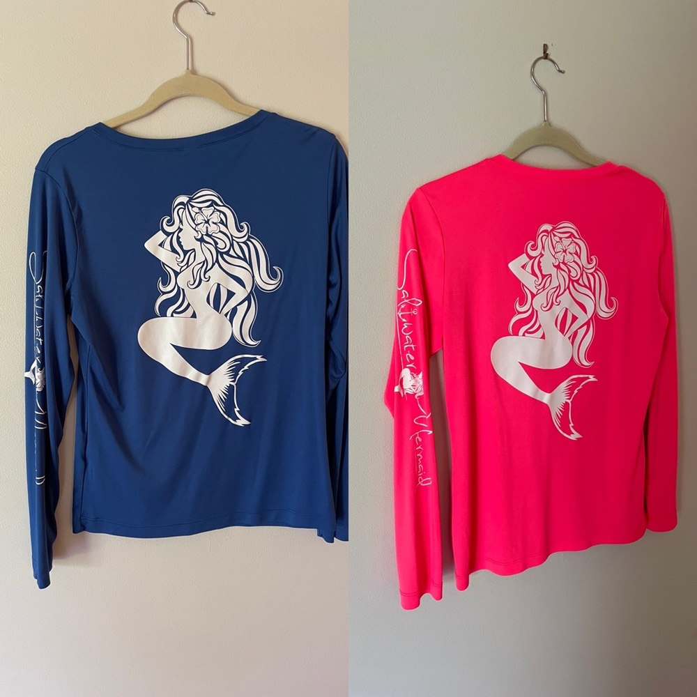 2 Salt water mermaid women’s swim shirt